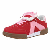 Rood-rose lage sneaker Barunka_