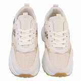 Beige lage sneaker Jessica_