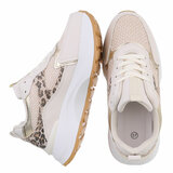 Beige lage sneaker Jessica_