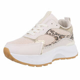 Beige lage sneaker Jessica_