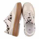 Beige lage sneaker Ivana_