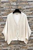 Beige gilet in satin  _