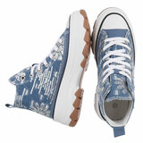 Blauwe hoge sneaker Mascha_