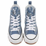 Blauwe hoge sneaker Mascha_