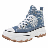 Blauwe hoge sneaker Mascha_