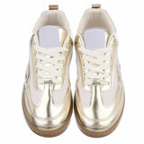 Gouden lage sneaker Berla_