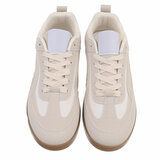 Beige lage sneaker Berla_