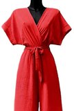 Rode cross heart jumpsuit._