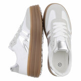 Wit grijze lage  sneaker Manuela_