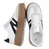 Grijs witte lage sneaker Manuela_
