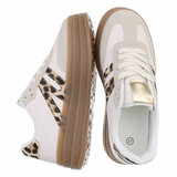 Beige lage sneaker Manuela_