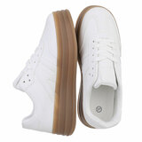 Witte lage sneaker Manuela_