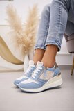 Jeans blauwe hoge sneaker Ariesta _