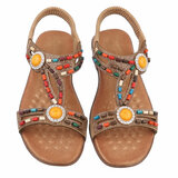 Camel lage sandaal Boudina_