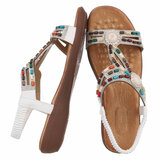 Witte lage sandaal Boudina_