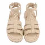 Beige sandaal met platform zool Brianda_