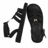 Zwarte sandaal met platform zool Brianda_
