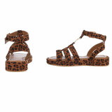 Leopard sandaal met platform zool Brianda_