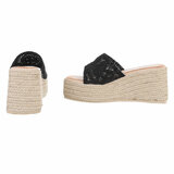 Zwarte hoge mule Brikke_