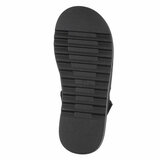 Zwarte daimen sandaal met platform zool Brinna_