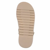 Kaki bruine daimen sandaal met platform zool Brinna_
