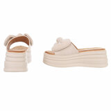 Beige hoge mule Christina_