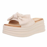 Beige hoge mule Christina_