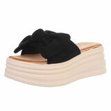 Zwarte hoge mule Christina_