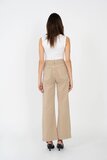 Trendy cream broek met wijde pijpen_