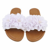 Witte lage sandaal Isabella_