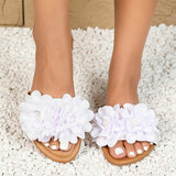 Witte lage sandaal Isabella_
