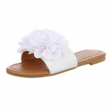 Witte lage sandaal Isabella_