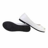 Witte lak ballerina Aude_