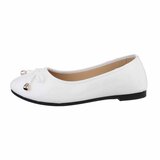 Witte lak ballerina Aude_