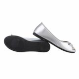 Zilveren lak ballerina Aude_