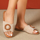 Kaki bruine mule Coco_