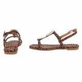 Leopard lage sandaal Shelly_