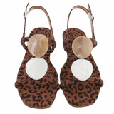 Leopard lage sandaal Shelly_