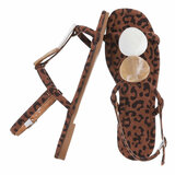 Leopard lage sandaal Shelly_