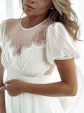 Robe courte blanche été_