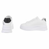  Lage wit-zwarte sneaker Hilde_