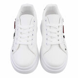  Lage wit-zwarte sneaker Hilde_