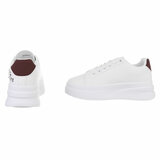  Lage witte-bordeaux sneaker Hilde_