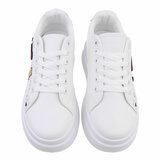  Lage witte-bordeaux sneaker Hilde_