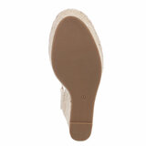 Beige hoge sandaal met sleehak Martine_