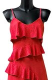 Trendy armloze rode maxi jurk _