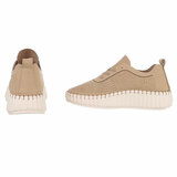  Lage kaki bruine sneaker Jolien_