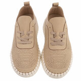  Lage kaki bruine sneaker Jolien_
