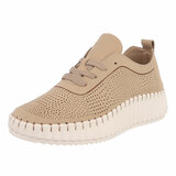  Lage kaki bruine sneaker Jolien_