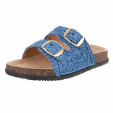 Blauwe mule Celia_